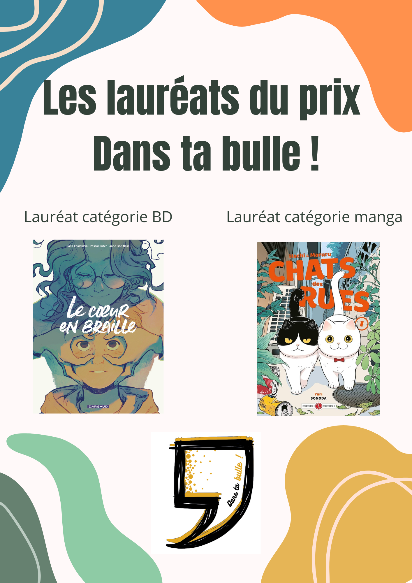 Les lauréats du prix Dans ta bulle 2024